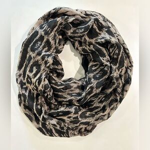 Leopard Print Reversible Infinity Scarf